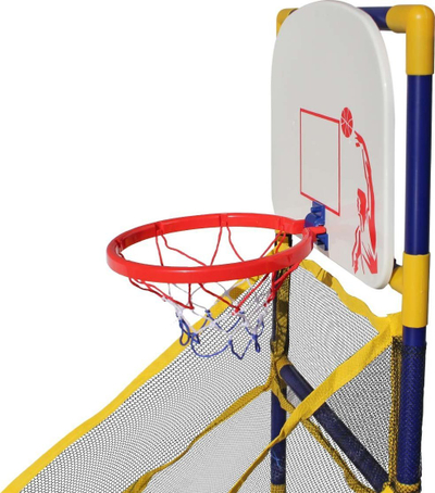 Set basketbolli për fëmijë Master Arcade, 6", me top dhe pompë, shumëngjyrësh