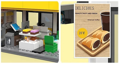 Сет за градење Jamara CaDA Shell Select Bricks 402870, меѓусебно поврзувачки тули, бензинска пумпа, шарен