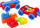 Set ndërtimi LEAN Toys Baby Wagon, 22 pjesë, me karrocë, shumëngjyrëshe