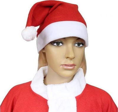 Kapelë Santa festiva, 29 x 41 cm, perimetër 58 cm, e kuqe