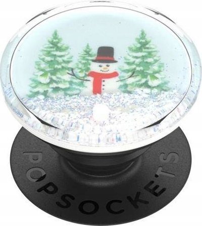 Mbajtëse telefoni PopSockets PopGrip Tidepool Snowglobe Wonderland, për smartphone, dizajn dimri, shumëngjyrëshe