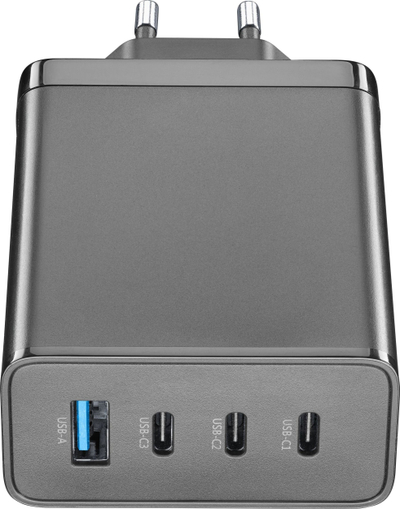 Karikues muri Cellularline Multipower Nano 100W, 3x USB C 1x USB A, GaN, i zi