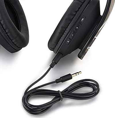 Kufje pa tela PowerLocus Over Ear, Bluetooth, Micro SD FM Radio, të zeza