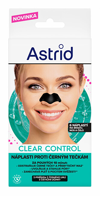 Patches kundër pikave të zeza Astrid Clear Control, 6 copë