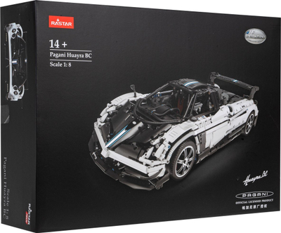 Set me montim makine Pagani Huayra BC Rastar 97910, shkallë 1/8, 2896 pjesë, shumëngjyrësh