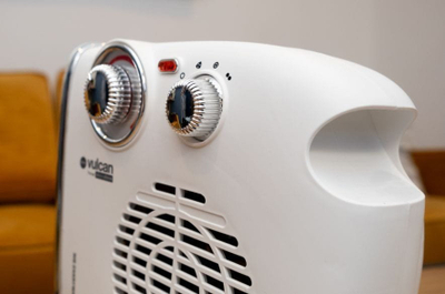 Грејач со вентилатор Eldom HL12 Vulcan, 1800W, прилагодлив термостат, бел