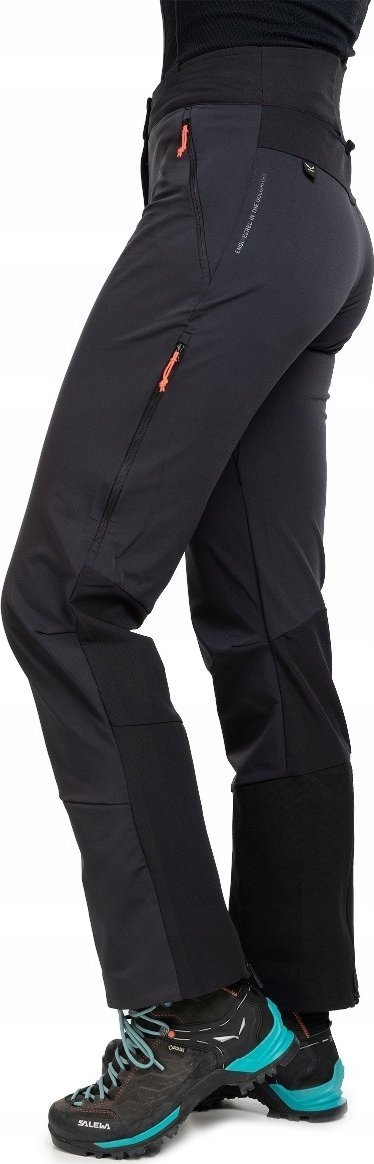 Pantallona ski për goca Salewa Sella Durastretch, softshell, për alpinim, të zeza