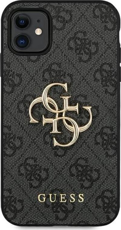 Futrollë telefoni Guess GUHCN614GMGGR, për iPhone 11 6.1", hardcase 4G, gri