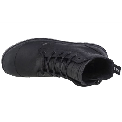 Këpucë urbane Palladium Pampa Zip Lth Ess M 76888-008-M, lëkurë natyrale, për burra, të zeza