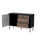 Komodë Cama MEBLE CORTINA 1D3S, 120x40x81 cm, 1 derë 3 sirtarë, e zezë arrë
