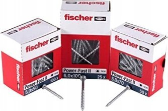 Vidhosje druri Fischer Power-Fast II 670438, 5 x 40 mm, çelik i galvanizuar, 100 copë
