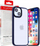 Mbrojtëse telefoni MX Ribbed Cam për iPhone 13 Pro Max, transparente, me kornizë mbrojtëse, blu e errët