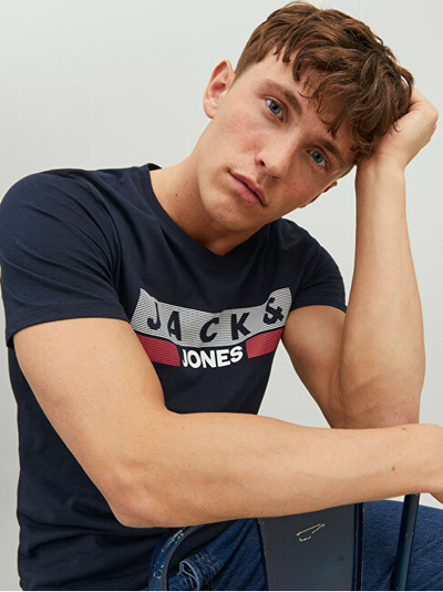 Maicë Jack&Jones JJECORP Slim Fit, e kaltër