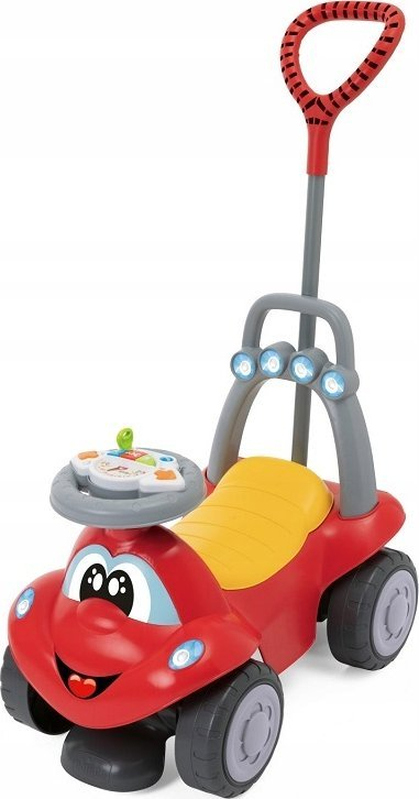 Makina lodër Chicco Billy Quattro, me dorezë shtytëse, për fëmijë, shumëngjyrëshe