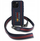 Kapak telefoni Red Bull RBHMP16L24SISOLRV për iPhone 16 Pro 6.3", kapak silikoni i fortë me rrip, MagSafe, blu navy