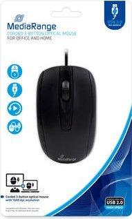 Maus MediaRange MROS211, 1000 DPI, USB, i zi