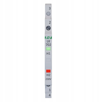 Llambë sinjalizuese modulare F&F LK-702, njëfazore, LED e kuqe/jeshile, 230V