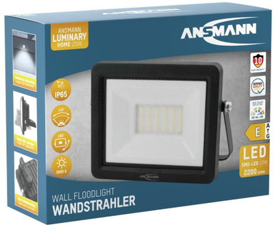 Reflektor LED Ansmann WFL20W, 20W, dritë e bardhë dite, i zi