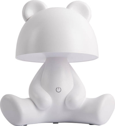 Llambë tavoline LED Bear, 27cm, e bardhë mat