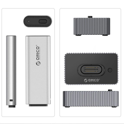 Docking Orico IT18C3 për disqe M.2 NVMe / SATA, USB‑C 10Gb/s, trup alumini, gri