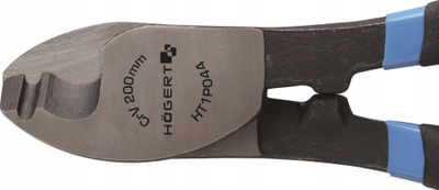 Prerëse kabllosh Högert Technik HT1P044, 200 mm, çelik CrV, blu