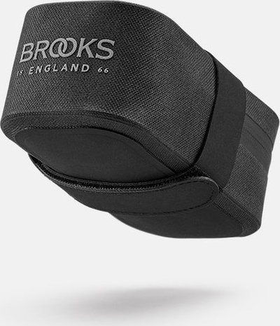 Çantë ndenjëse biçiklete Brooks Scape Saddle Pocket Bag, 0.7L, e papërshkueshme nga uji, e zezë