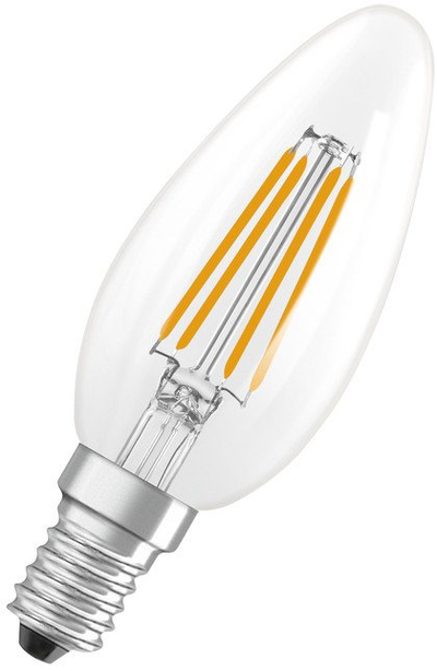 Llambë LED Osram E14, 3.4W, dritë e ngrohtë, transparente