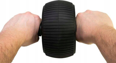 Rrotë barku Tunturi Abdominal Trainer Pro Deluxe, 16 cm, me tapet, e zezë