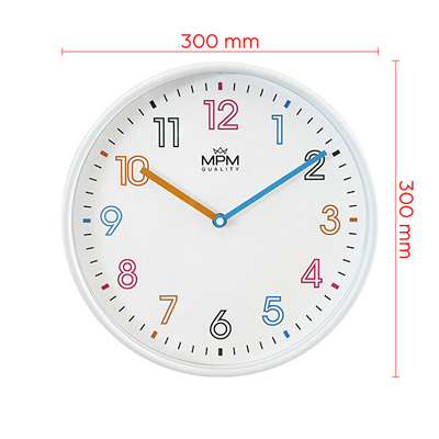 Orë muri MPM Quality Joanna, E01.4432.00, e bardhë