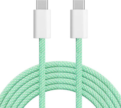 Kabllo USB C në USB C Kruger Matz, 100W, 1m, jeshile