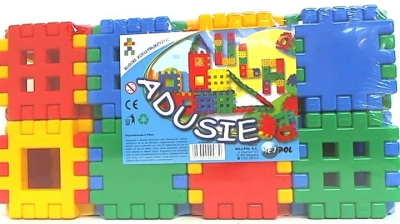 Set blloqesh ndërtimi Czako Adusie, 48 elemente, plastikë e butë, shumëngjyrëshe