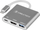 Adapter USB C Cabletech, HDMI 2.0, USB 3.0, gri metal