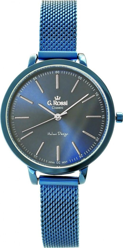 Orë për goca G.Rossi C11760B-6F1, çelik inox, blu me detaje argjendi