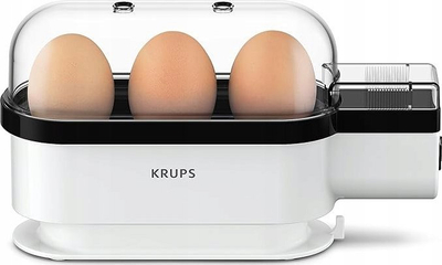 Zовривач за јајца Krups Ovomat, 3 јајца, компактен, бел