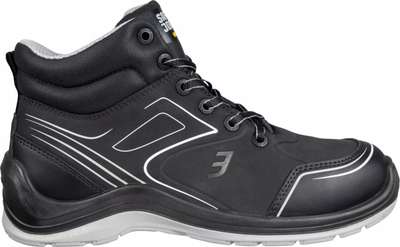 Këpucë pune Safety Jogger Flow S3 Mid, pa metal, antirrëshqitëse SRC, të zeza