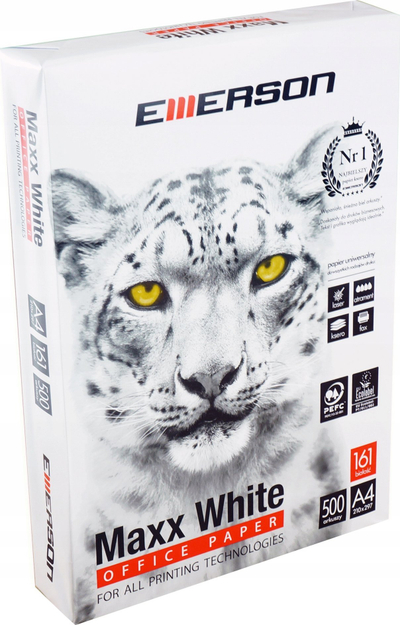 Letër fotokopjimi EMERSON MAXX WHITE, A4, 75g, e bardhë, 500 fletë