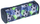Pena Gimboo Square Ball, silikon, motiv futbolli, blu jeshile