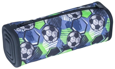Pena Gimboo Square Ball, silikon, motiv futbolli, blu jeshile