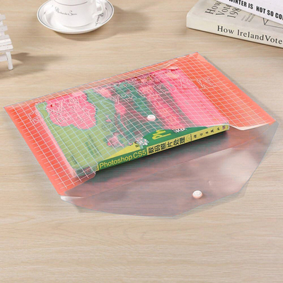 Dosje plastike LEAN TOYS My Clear Bag, A4, set 20 copë, transparente e kuqe