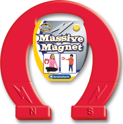 Magnet patkoi Brainstorm Toys Massive, edukativ për fëmijë, i kuq