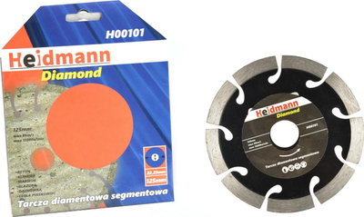Disk diamant bluarës Womax 125mm, vrima 22.2mm, për beton