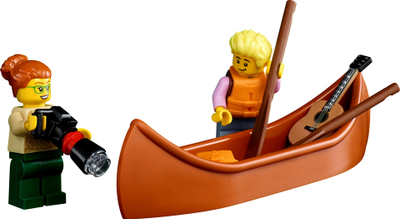 Set lodër LEGO 21338 A-Frame Cabin, ndërtesë kabinë malore, koleksion për të rritur, shumëngjyrësh