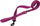 Leash për qen CHABA, 1.3m, tekstil i fortë, burgundy