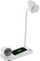 Lampë tavoline Tellur Nostalgia, karikues wireless 15W, altoparlant Bluetooth 5W, e bardhë