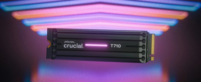 SSD Crucial T710, 2TB, NVMe, me heatsink