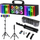 Reflektor LED Light4Me Magic Bar 3, multi efekt par derby strobe, me telekomandë, i zi
