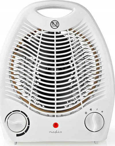 Ngrohës ventilator portabël, 2000W, termostat i rregullueshëm, i bardhë