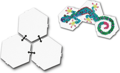 Set pegboard SES Creative Iron Hexagon 06314, 3 copë, madhësi mesatare, shumëngjyrëshe