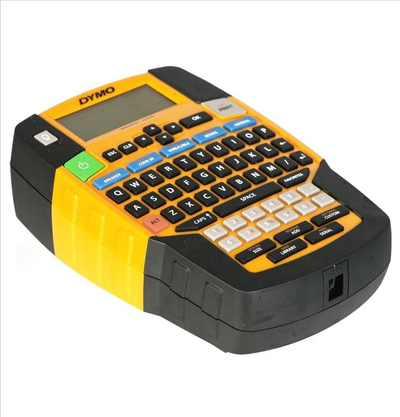 Печатач на етикети Dymo RHINO 4200, тастатура QWERTY, самолепливи етикети, портокалов