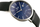 Orë dore G. Rossi 10853A Slim, mekanizëm kuarc, rrip lëkure, blu navy